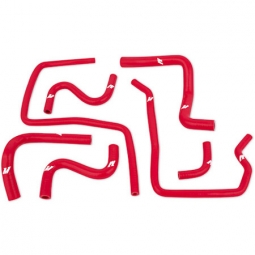 Mishimoto 7 Piece Ancillary Silicone Hose Kit (Red), '04-'07 STi & '06-'07 WRX