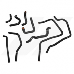 Mishimoto 9 Piece Silicone Ancillary Hose Kit (Black), 2002-2005 WRX