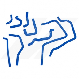 Mishimoto 9 Piece Silicone Ancillary Hose Kit (Blue), 2002-2005 WRX