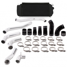 Mishimoto Intercooler Kit (Black Core w/ Polished Pipes), '17-'21 F-150 Raptor