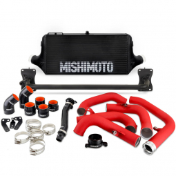 Mishimoto Front-Mount Intercooler Kit (Black w/ Red), 2022-2026 WRX