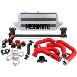 Mishimoto Front-Mount Intercooler Kit (Silver w/ Red), 2022-2026 WRX