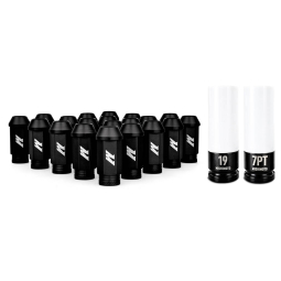 Mishimoto Aluminum Lugs w/ Locks (12x1.25mm, Set/20, Black)