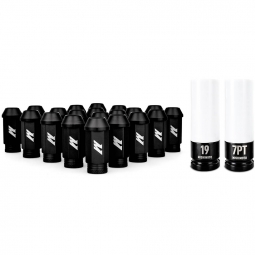 Mishimoto Aluminum Lugs w/ Locks (12x1.5mm, Set/20, Black)
