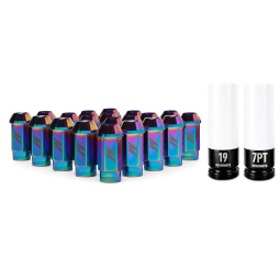 Mishimoto Aluminum Lugs w/ Locks (12x1.5mm, Set/20, Neo Chrome)