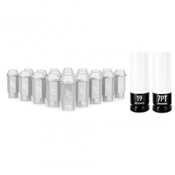 Mishimoto Aluminum Lugs w/ Locks (12x1.5mm, Set/20, Silver)