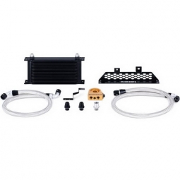 Mishimoto Oil Cooler Kit (w/ Thermostat, Black), 2013-2018 Focus ST
