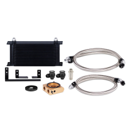 Mishimoto Oil Cooler Kit (w/ Thermostat, Black), 2016-2023 MX-5 Miata