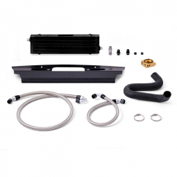 Mishimoto Oil Cooler Kit (w/ Thermostat, Black), 2015+ Mustang GT