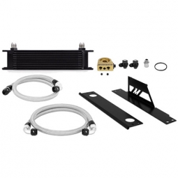 Mishimoto Oil Cooler Kit (w/ Thermostat, Black), '02-'05 WRX & '04-'05 STi