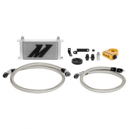 Mishimoto Oil Cooler Kit (w/ Thermostat, Silver), 2008-2014 WRX