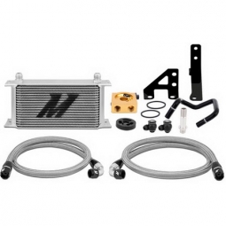 Mishimoto Oil Cooler Kit (w/ Thermostat, Silver), 2015-2021 WRX