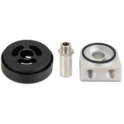 Mishimoto Oil Sandwich Plate Adapter (Non-Thermostatic, Silver), '13-'25 BRZ/FR-S/86/GR86