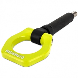 Mishimoto Front Racing Tow Hook (Neon Yellow), 2002-2007 WRX & STi