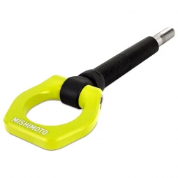 Mishimoto Front Racing Tow Hook (Neon Yellow), 2022-2026 WRX