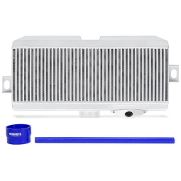 Mishimoto Top Mount Intercooler (Silver w/ Blue Hoses), 2008-2021 STi