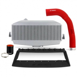 Mishimoto Top Mount Intercooler (Silver Core w/ Red Pipes), '22-'26 WRX