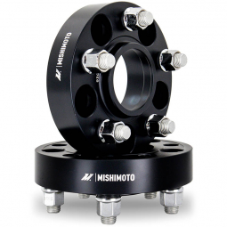 Mishimoto Wheel Spacers (25mm, 5x100, M12x1.25, 56.1 Bore), '02-'14 WRX & '13-'26 BRZ/FR-S/GR86