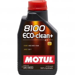 Motul 8100 ECO-CLEAN+ Full Synthetic Engine Oil (5W30, 1 Liter)