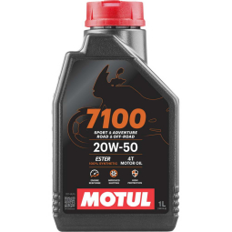 Motul 7100 4-Stroke 4T Motorcycle Engine Oil (20W50, 1 Liter)