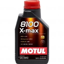 Motul 8100 X-max Synthetic Engine Oil (0W40, 1 Liter)