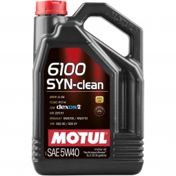 Motul 6100 SYN-clean Engine Oil (5W40, 5 Liters)