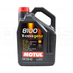 Motul 8100 X-CESS Gen2 Synthetic Engine Oil (5W40, 5 Liters)