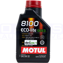 Motul 8100 ECO-lite Gen3 Full Synthetic Engine Oil (5W30, 1 Liter)