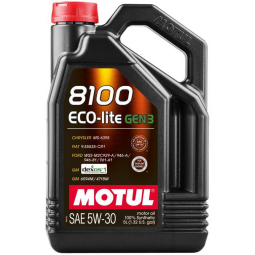 Motul 8100 ECO-lite Gen3 Full Synthetic Engine Oil (5W30, 5 Liters)