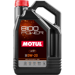 Motul 8100 Power Full Synthetic Engine Oil (0W20, 5 Liters)