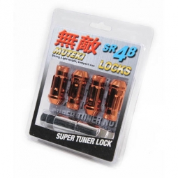 Muteki SR48 Lock Set (12x1.5mm, Set/4, Orange Finish)