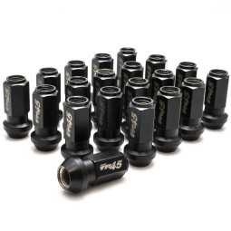 Muteki TR45 Open Ended Lug Nuts (12x1.5mm, 45mm Long, Black Chrome)