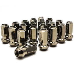 Muteki TR45 Open Ended Lug Nuts (12x1.5mm, 45mm Long, Titanium Finish)