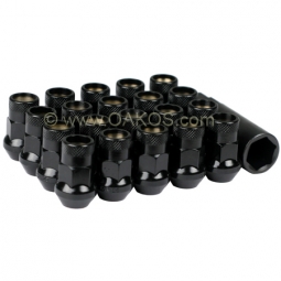 Muteki SR35 Open End Lugs (12x1.50, Black), Honda, Toyota, Mazda, Mitsubishi