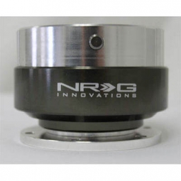 NRG Gen 1.0 Quick Release Steering Wheel Hub - Silver w/ Black Chrome