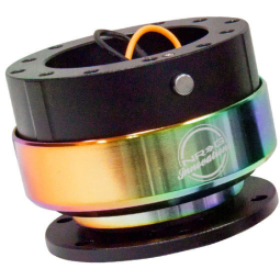 NRG Gen 2.0 Quick Release Steering Wheel Hub - Black w/ Titanium Chrome