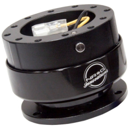 NRG Gen 2.0 Quick Release Steering Wheel Hub - Black w/ Titanium Chrome