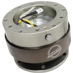 NRG Gen 2.0 Quick Release Steering Wheel Hub - Gun Metal w/ Titanium Chrome