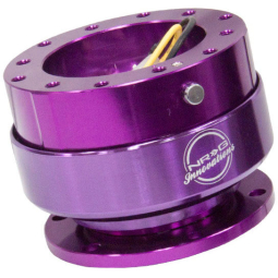 NRG Gen 2.0 Quick Release Steering Wheel Hub - Purple w/ Titanium Chrome