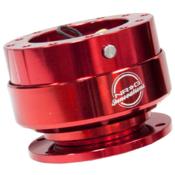 NRG Gen 2.0 Quick Release Steering Wheel Hub - Red w/ Titanium Chrome