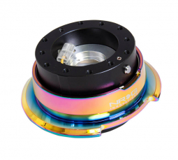 NRG Steering Wheel Quick Release Kit - Black w/ Neo Chrome