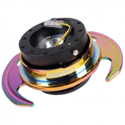 NRG Gen 3.0 Quick Release Steering Wheel Hub - Black w/ Neo Chrome