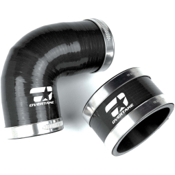 Overtake TMIC Silicone Coupler Kit (Black), '02-'07 WRX & '04-'21 STi