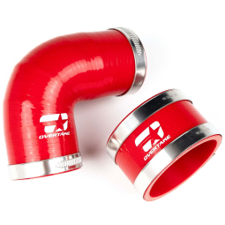 Overtake TMIC Silicone Coupler Kit (Red), '02-'07 WRX & '04-'21 STi