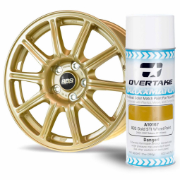 Overtake MaxxMatch Spray Paint (BBS Gold Wheel Paint, 12oz. Can)