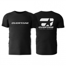 Overtake Logo T-Shirt - Black (Large)
