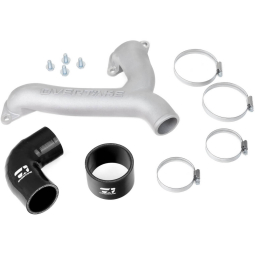 Overtake Top Mount Intercooler Y-Pipe Kit (Black), '02-'07 WRX & '04-'21 STi
