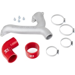 Overtake Top Mount Intercooler Y-Pipe Kit (Red), '02-'07 WRX & '04-'21 STi