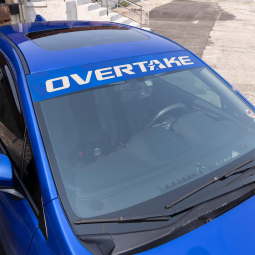 Overtake Windshield Banner (World Rally Blue K7X)