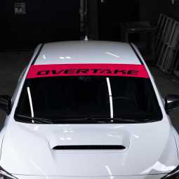 Overtake Windshield Banner (Cherry Red)